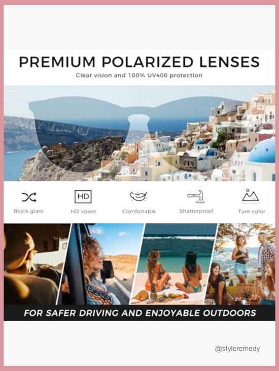 Premium Vintage Round Sunglasses Polarized UV400 Protection TR90 Frame